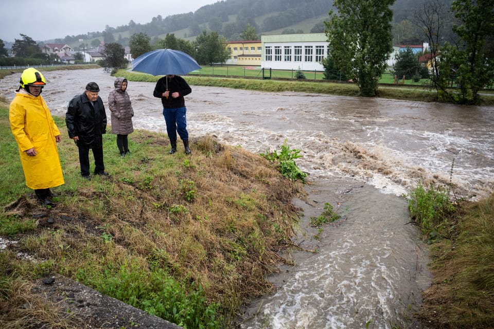 Evakuierung in Česká Ves | Foto: René Volfík,  iROZHLAS.cz