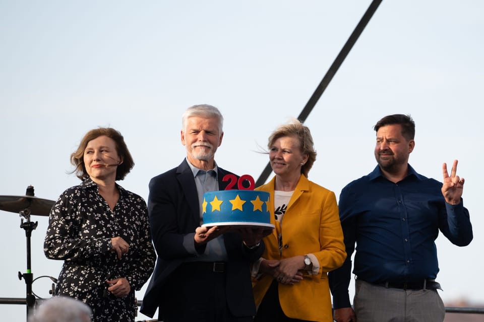 Věra Jourová, Petr Pavel, Eva Pavlová und David Gajdečka | Foto: René Volfík, iROZHLAS.cz Věra Jourová, Petr Pavel, Eva Pavlová und David Gajdečka | Foto: René Volfík, iROZHLAS.cz