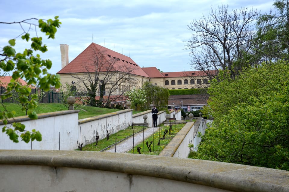 Plečnik-Weg zur Masaryk-Aussichtsterrasse im oberen Teil des Hirschgrabens | Foto: Jolana Nováková, Tschechischer Rundfunk Plečnik-Weg zur Masaryk-Aussichtsterrasse im oberen Teil des Hirschgrabens | Foto: Jolana Nováková, Tschechischer Rundfunk