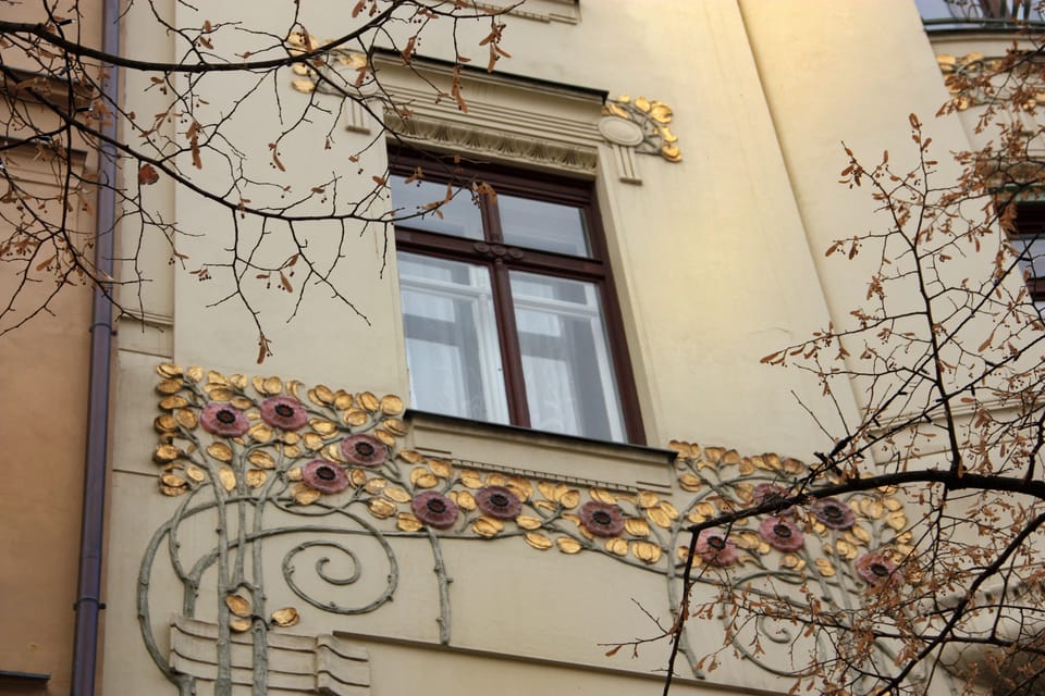 Das Peterka-Haus am unteren Wenzelsplatz in Prag war eines der ersten Jugendstil-Gebäude in Böhmen | Foto: Barbora Němcová, Radio Prague International Das Peterka-Haus am unteren Wenzelsplatz in Prag war eines der ersten Jugendstil-Gebäude in Böhmen | Foto: Barbora Němcová, Radio Prague International