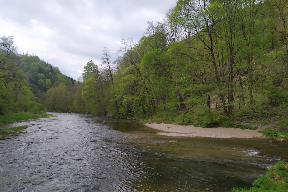 Der Zusammenfluss von Iser und Kamenice | Foto: Barbora Němcová,  Radio Prague International