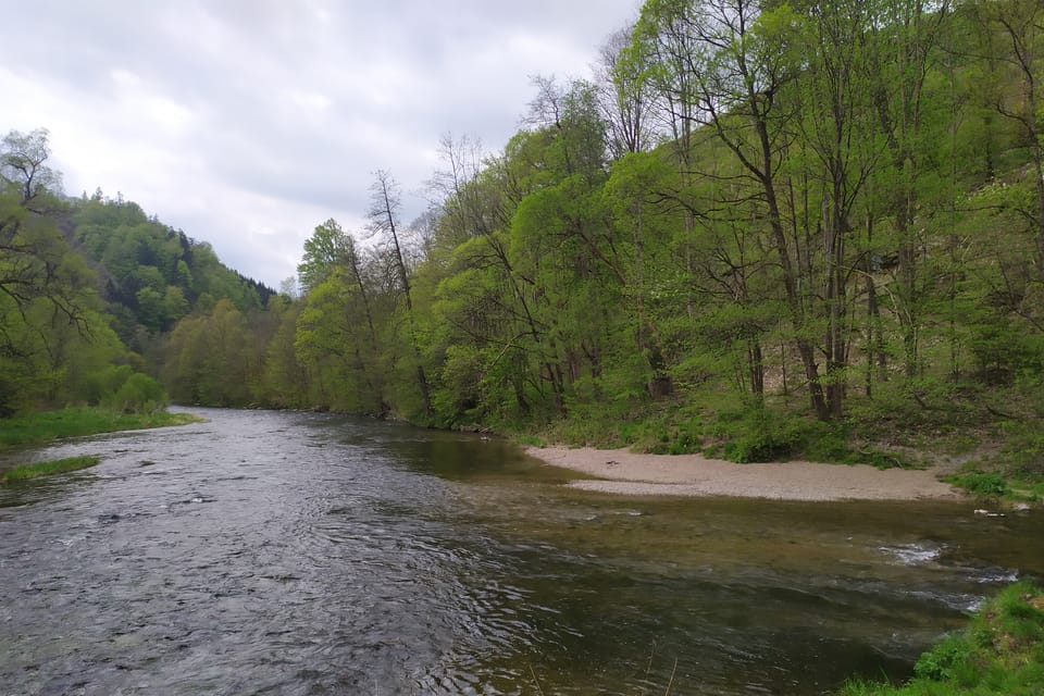 Der Zusammenfluss von Iser und Kamenice | Foto: Barbora Němcová, Radio Prague International Der Zusammenfluss von Iser und Kamenice | Foto: Barbora Němcová, Radio Prague International