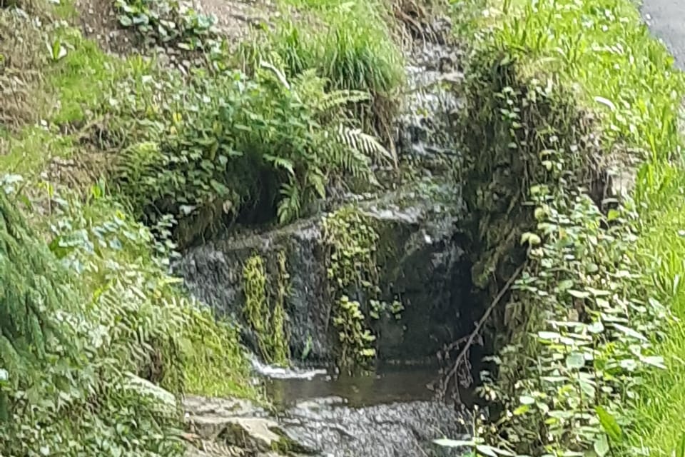 Oberhalb des Viadukts bildet der Bach malerische Wasserfälle. | Foto: Hana Slavická,  Radio Prague International