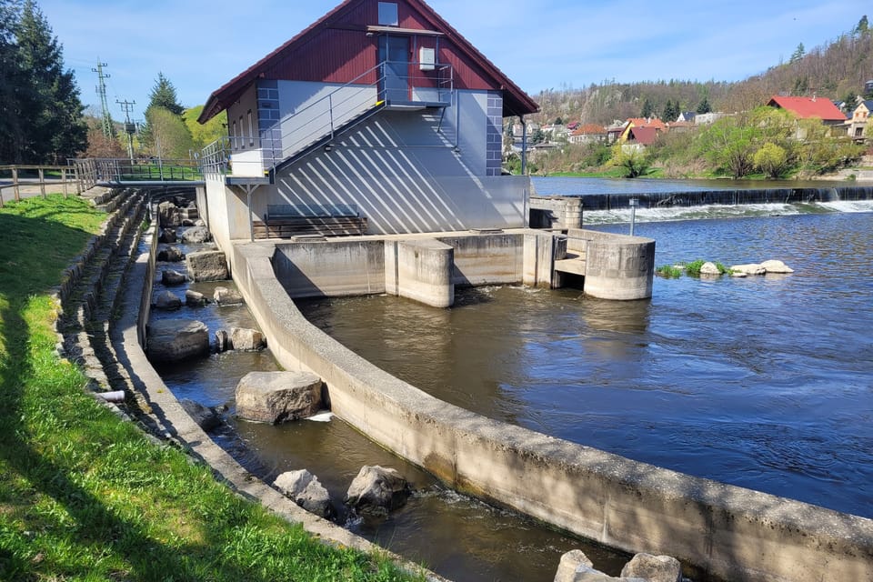 Aufstiegshilfen für wandernde Fische in Nižbor | Foto: Hana Slavická, Radio Prague International Aufstiegshilfen für wandernde Fische in Nižbor | Foto: Hana Slavická, Radio Prague International