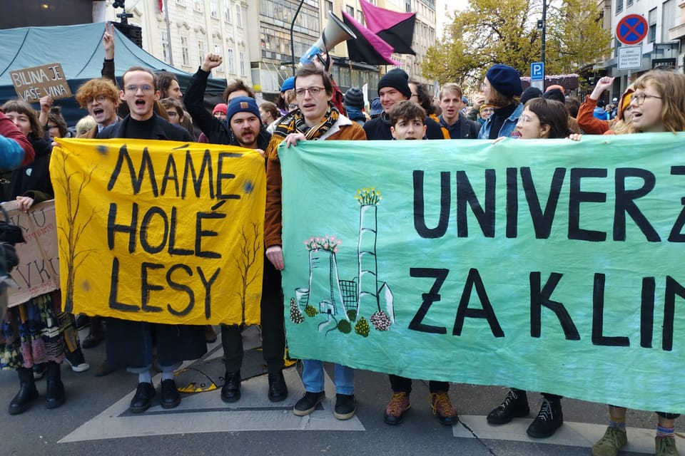 17. November 2023 in den Straßen von Prag | Foto: Igor Budykin, Radio Prague International 17. November 2023 in den Straßen von Prag | Foto: Igor Budykin, Radio Prague International