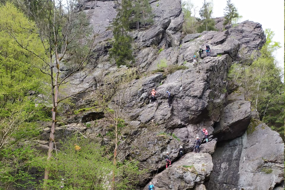 Der erste tschechische Klettersteig | Foto: Barbora Němcová,  Radio Prague International