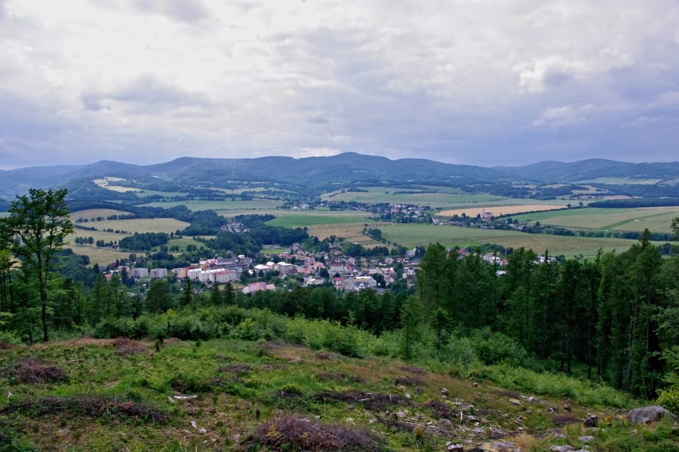 Blick auf Rychlebské hory und Špičák | Foto: Miroslav Kobza,  Tschechischer Rundfunk