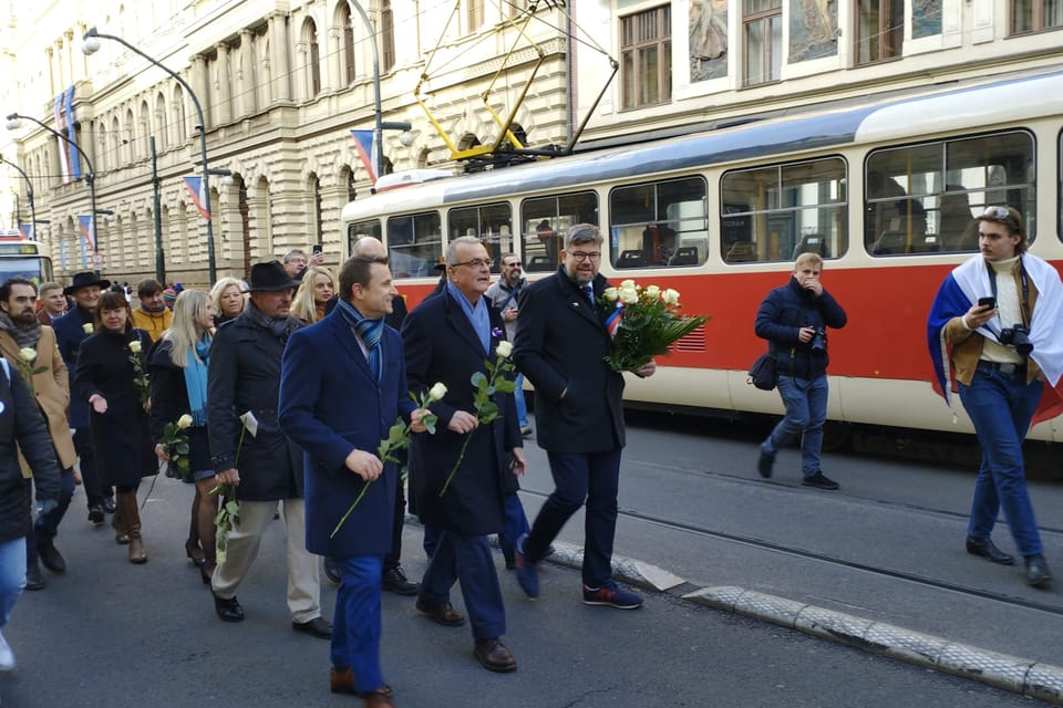 17. November 2023 in den Straßen von Prag | Foto: Igor Budykin,  Radio Prague International