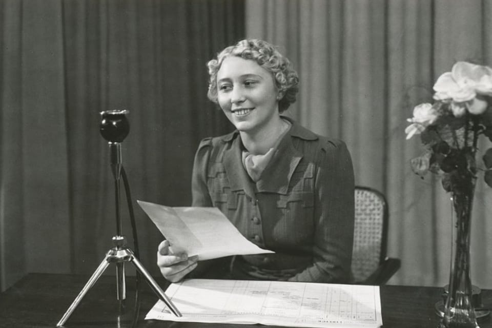 Ansagerin Helena Krouská | Foto: Archiv des Tschechischen Rundfunks Ansagerin Helena Krouská | Foto: Archiv des Tschechischen Rundfunks